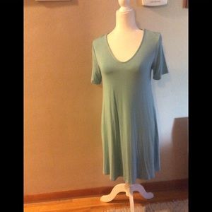 green blue swing dress